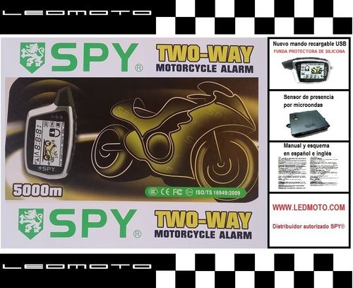 Alarma de moto SPY5000M con módulo sensor de presencia por microondas (Nuevo modelo)