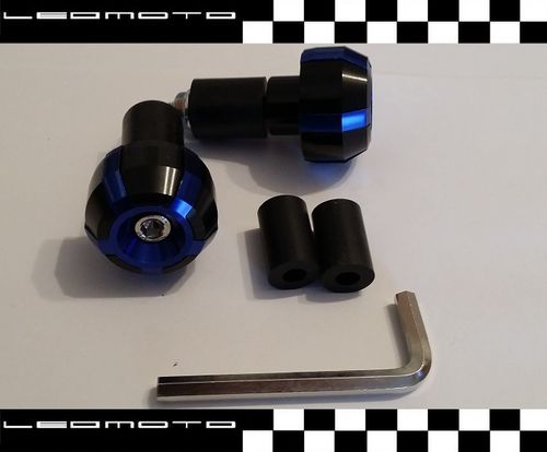 Pareja de contrapesos en aluminio anodizado (Azul / Negro)